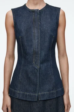 Damen COS Hemden & Blusen | Oberteile*ÄRMELLOSES DENIM-TOP
