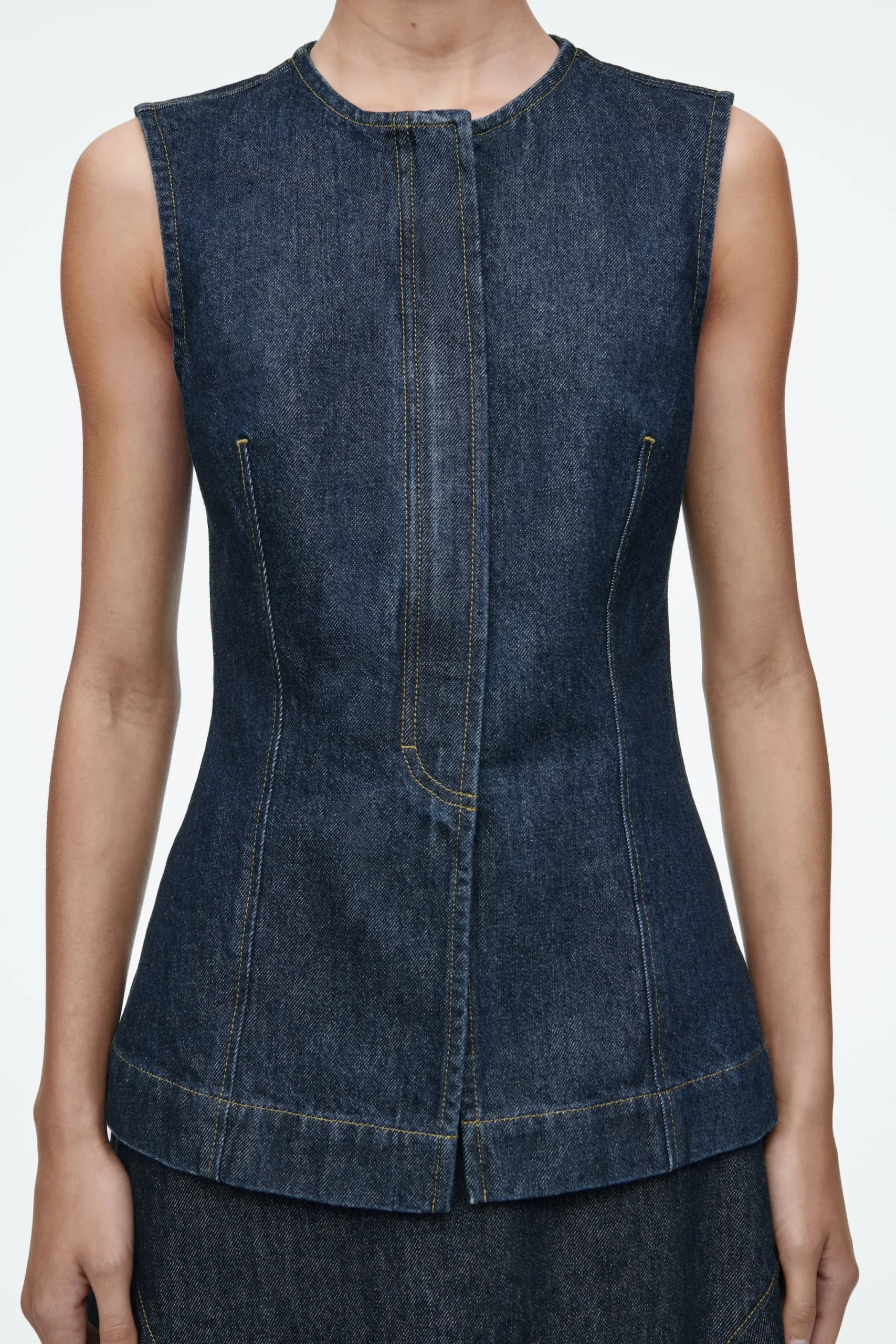 Damen COS Hemden & Blusen | Oberteile*ÄRMELLOSES DENIM-TOP
