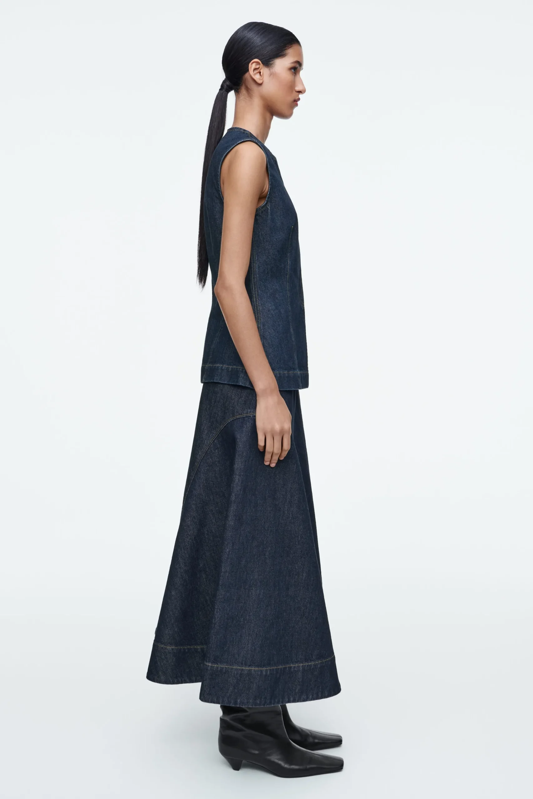 Damen COS Hemden & Blusen | Oberteile*ÄRMELLOSES DENIM-TOP
