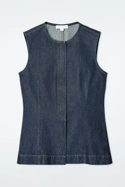 Damen COS Hemden & Blusen | Oberteile*ÄRMELLOSES DENIM-TOP