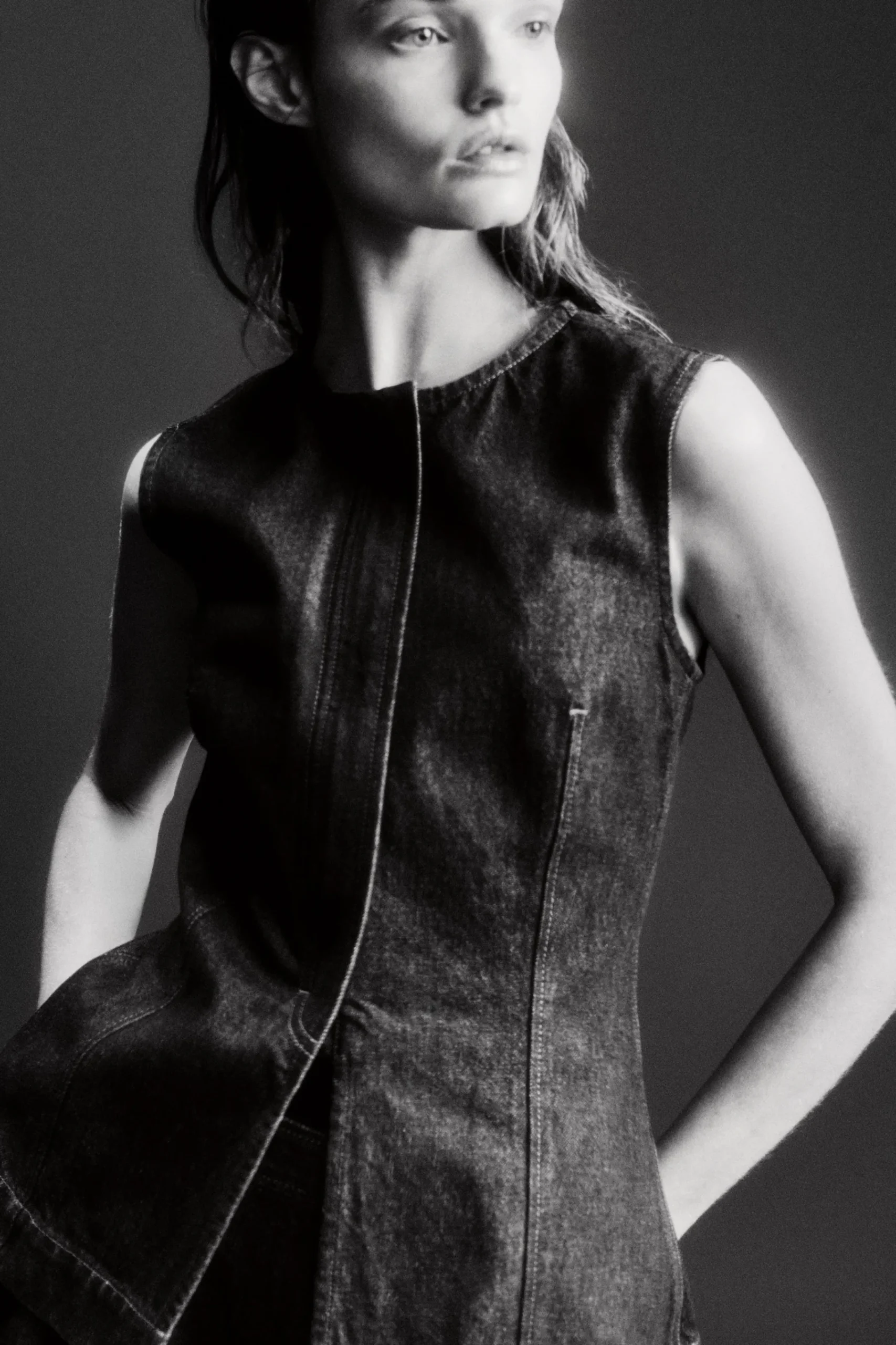 Damen COS Hemden & Blusen | Oberteile*ÄRMELLOSES DENIM-TOP