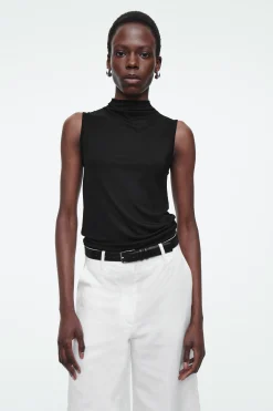 Damen COS Oberteile*ÄRMELLOSES TANKTOP MIT HOHEM KRAGEN