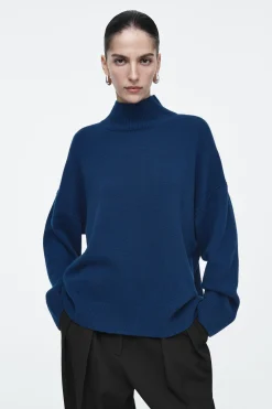 Damen COS Strickmode*ROLLKRAGENPULLOVER AUS REINEM KASCHMIR