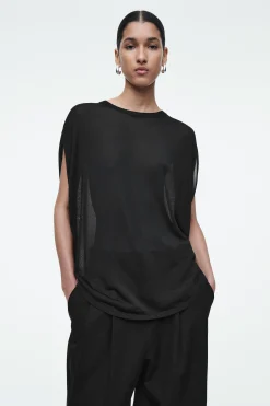 Damen COS T-Shirts | Oberteile*RUND GESCHNITTENES GESTRICKTES T-SHIRT
