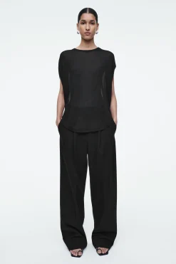 Damen COS T-Shirts | Oberteile*RUND GESCHNITTENES GESTRICKTES T-SHIRT