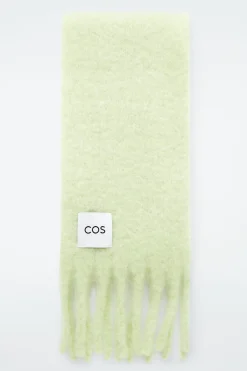 Damen COS Mützen, Schals & Handschuhe*SCHAL AUS GEBÜRSTETER MOHAIRWOLLE MIT FRANSEN