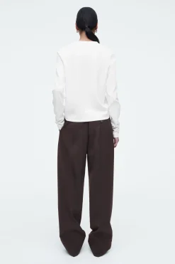 Damen COS T-Shirts | Oberteile*SCHLICHTES LANGARMSHIRT MIT NORMALER PASSFORM