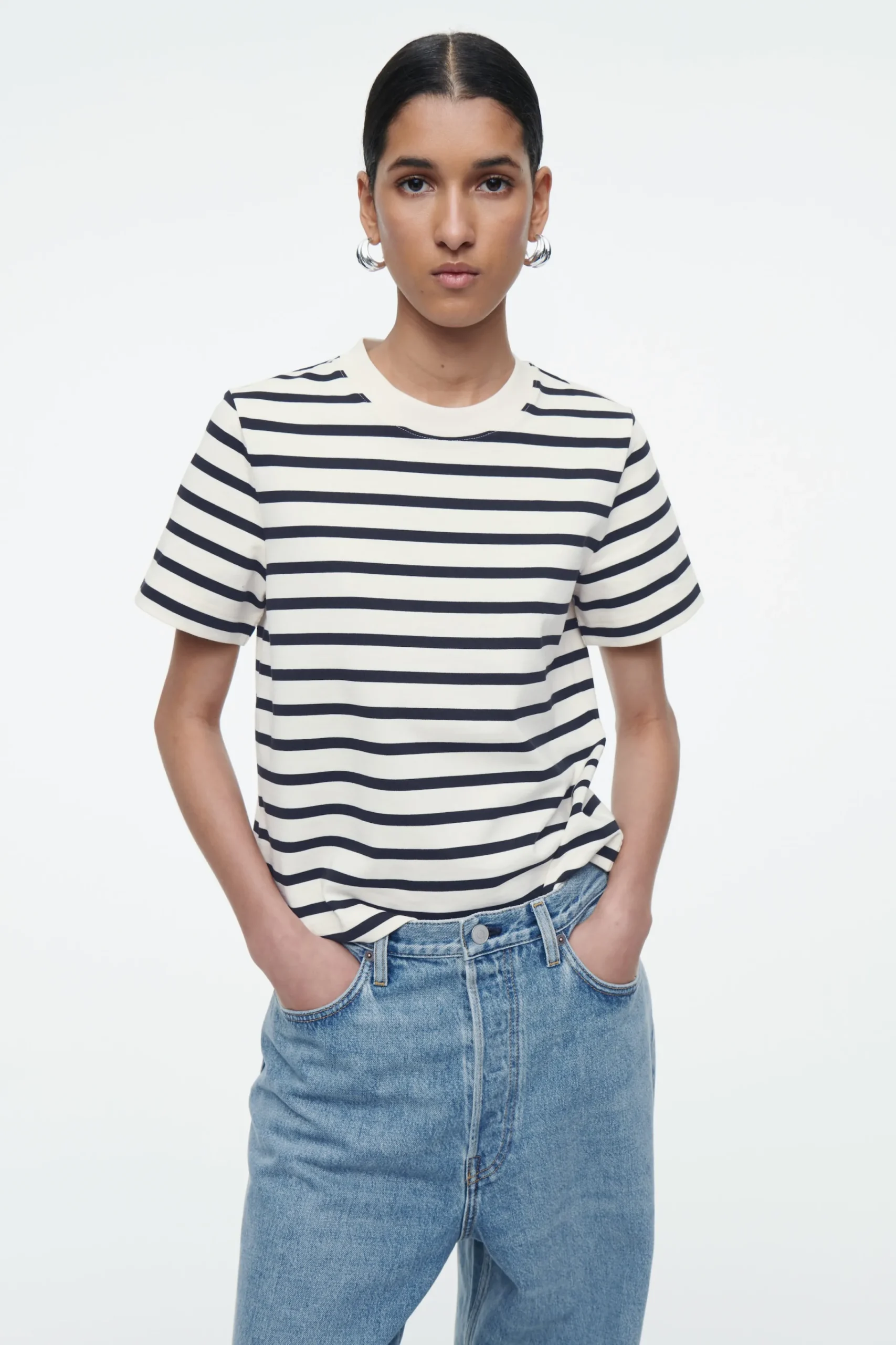 Damen COS T-Shirts | Oberteile*SCHLICHTES T-SHIRT MIT NORMALER PASSFORM