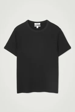 Herren COS T-Shirts & Tanktops*SCHMAL GESCHNITTENES GERIPPTES BAUMWOLL-T-SHIRT