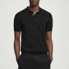 Herren COS Poloshirts | Strickmode*SCHMAL GESCHNITTENES POLOSHIRT AUS SEIDENSTRICK