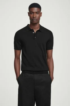 Herren COS Poloshirts | Strickmode*SCHMAL GESCHNITTENES POLOSHIRT AUS SEIDENSTRICK