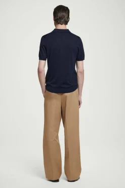 Herren COS Poloshirts | Strickmode*SCHMAL GESCHNITTENES POLOSHIRT AUS SEIDENSTRICK