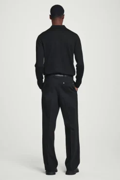 Herren COS Poloshirts | Strickmode*SCHMAL GESCHNITTENES POLOSHIRT AUS MERINOWOLLE