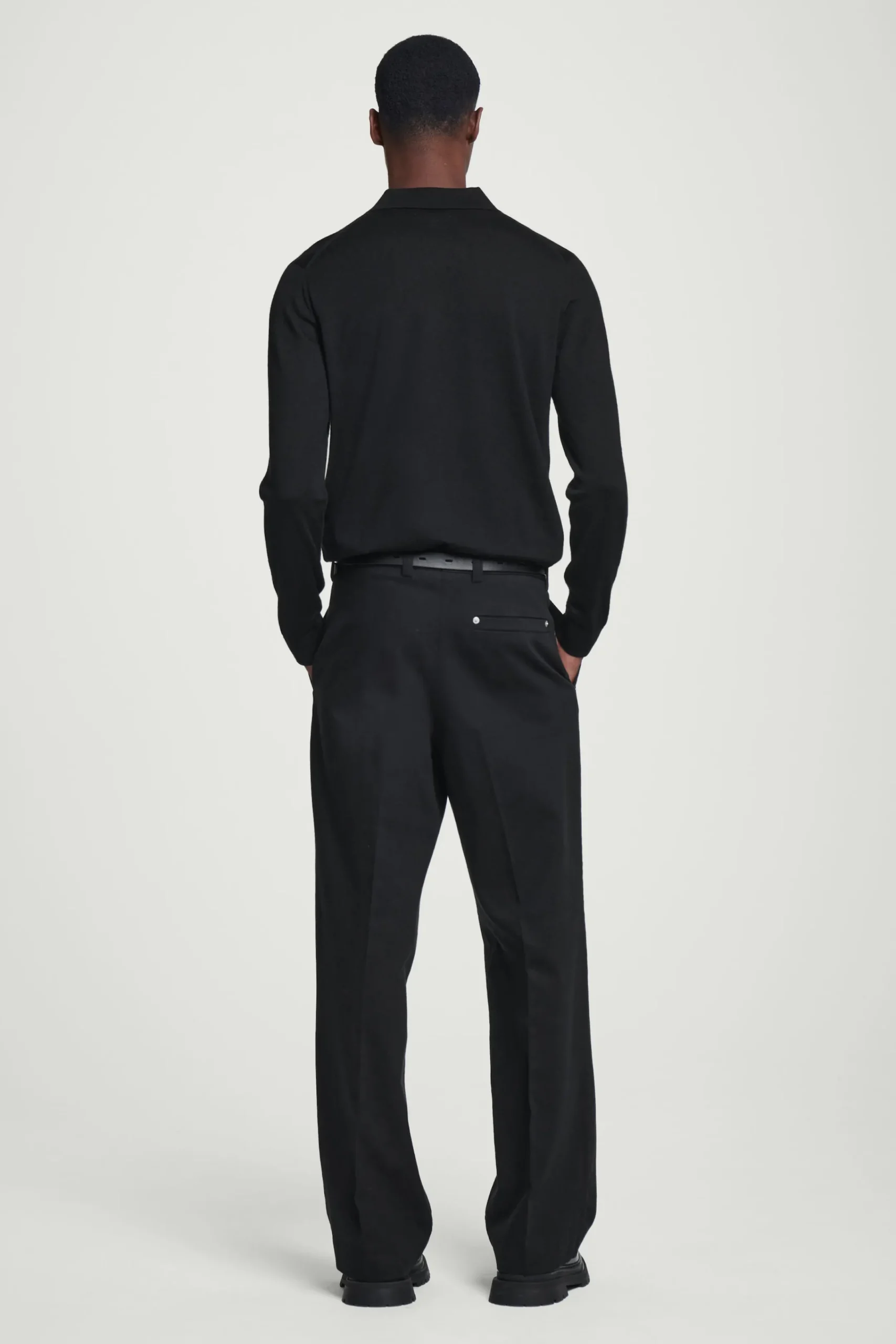 Herren COS Poloshirts | Strickmode*SCHMAL GESCHNITTENES POLOSHIRT AUS MERINOWOLLE