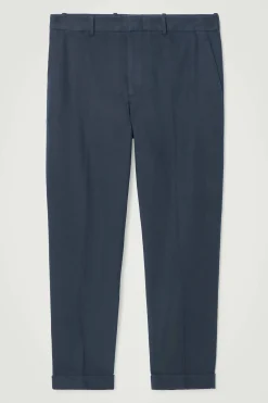 Herren COS Hosen*SCHMAL ZULAUFENDE TWILLHOSE MIT UMSCHLAG