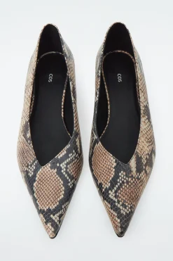 Damen COS Accessoires Aus Leder | Schuhe*SPITZE LEDER-PUMPS MIT KITTEN-HEEL