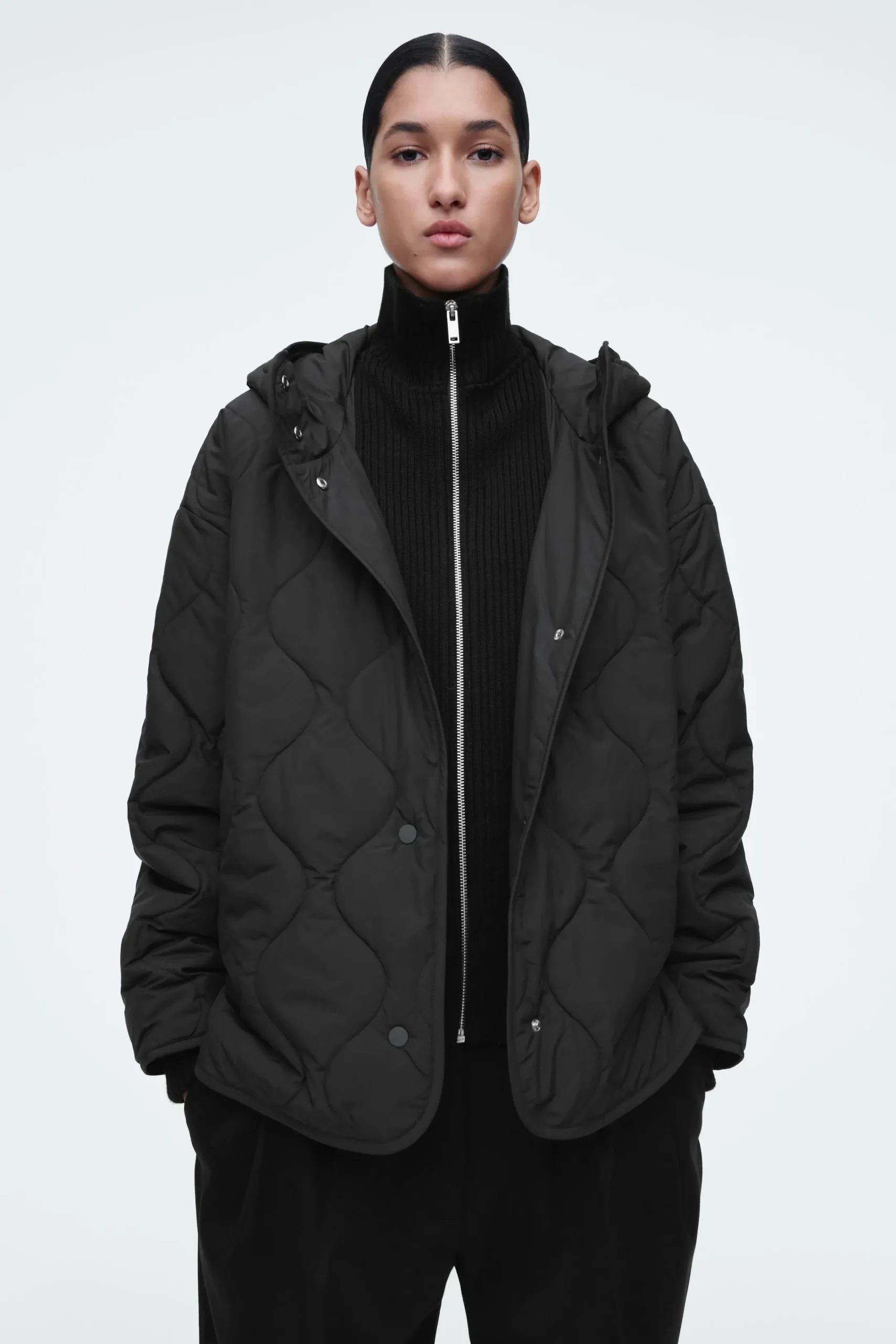 Damen COS Mäntel & Jacken*STEPPJACKE MIT STEHKRAGEN UND KAPUZE