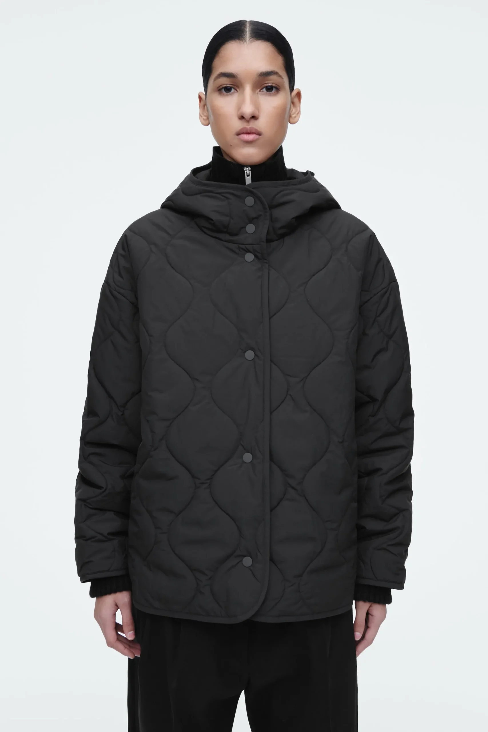 Damen COS Mäntel & Jacken*STEPPJACKE MIT STEHKRAGEN UND KAPUZE