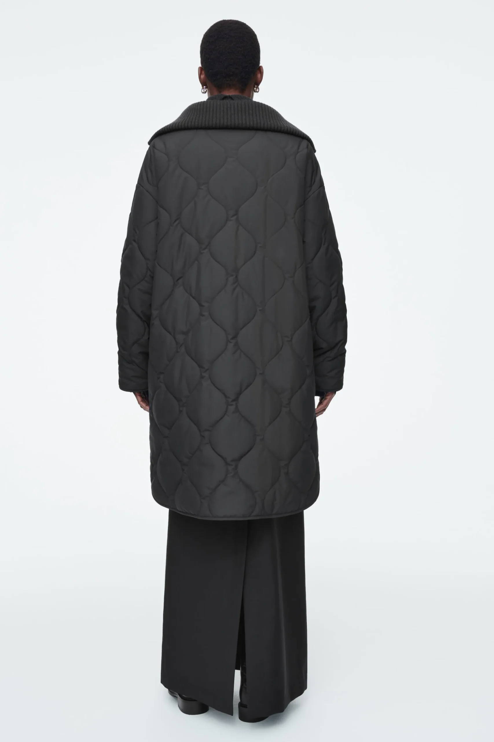 Damen COS Mäntel & Jacken*STEPPMANTEL MIT GERIPPTEM KRAGEN