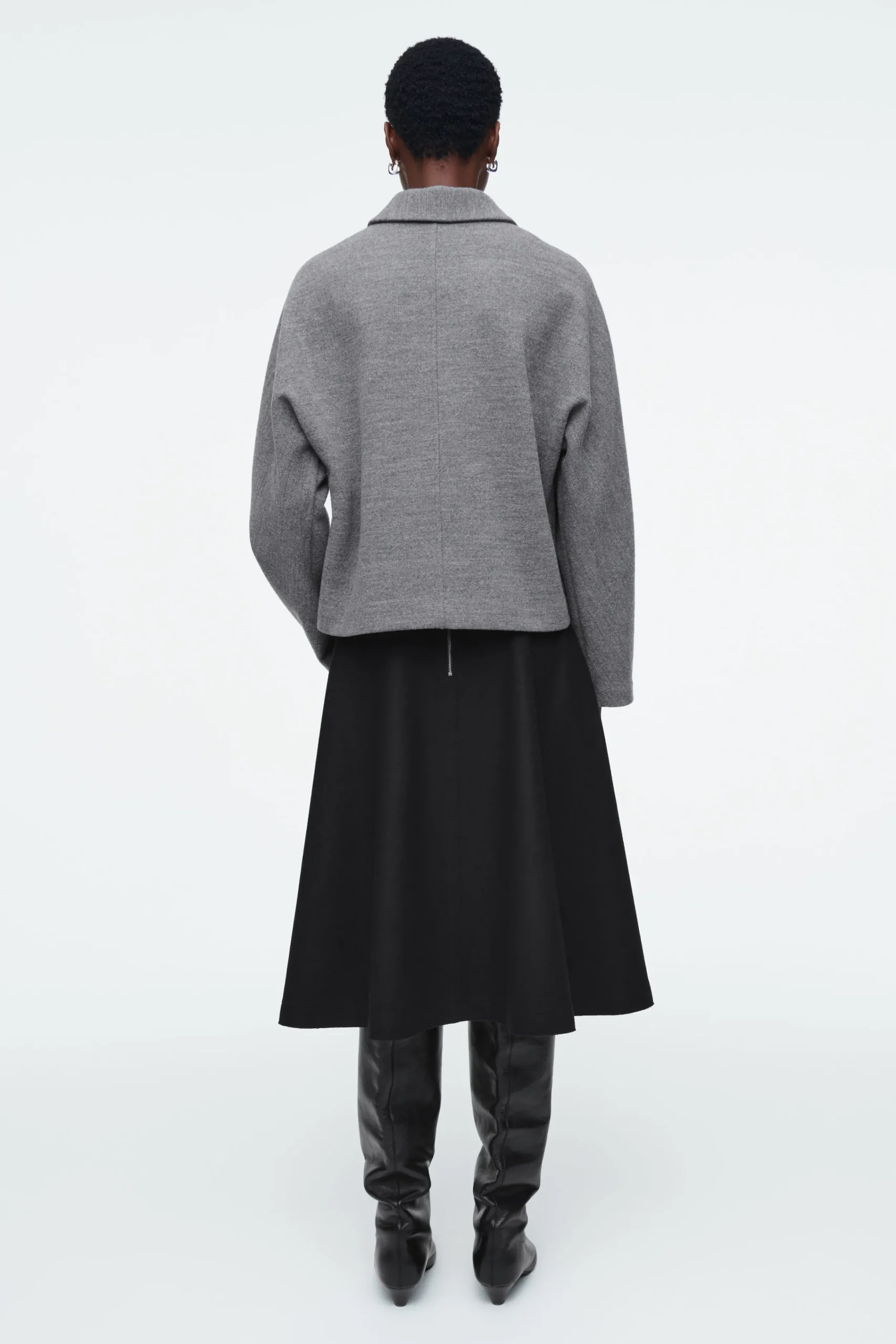 Damen COS Strickmode*STRICKJACKE AUS KOCHWOLLE MIT REISSVERSCHLUSS