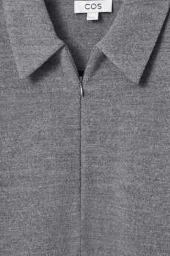 Damen COS Strickmode*STRICKJACKE AUS KOCHWOLLE MIT REISSVERSCHLUSS