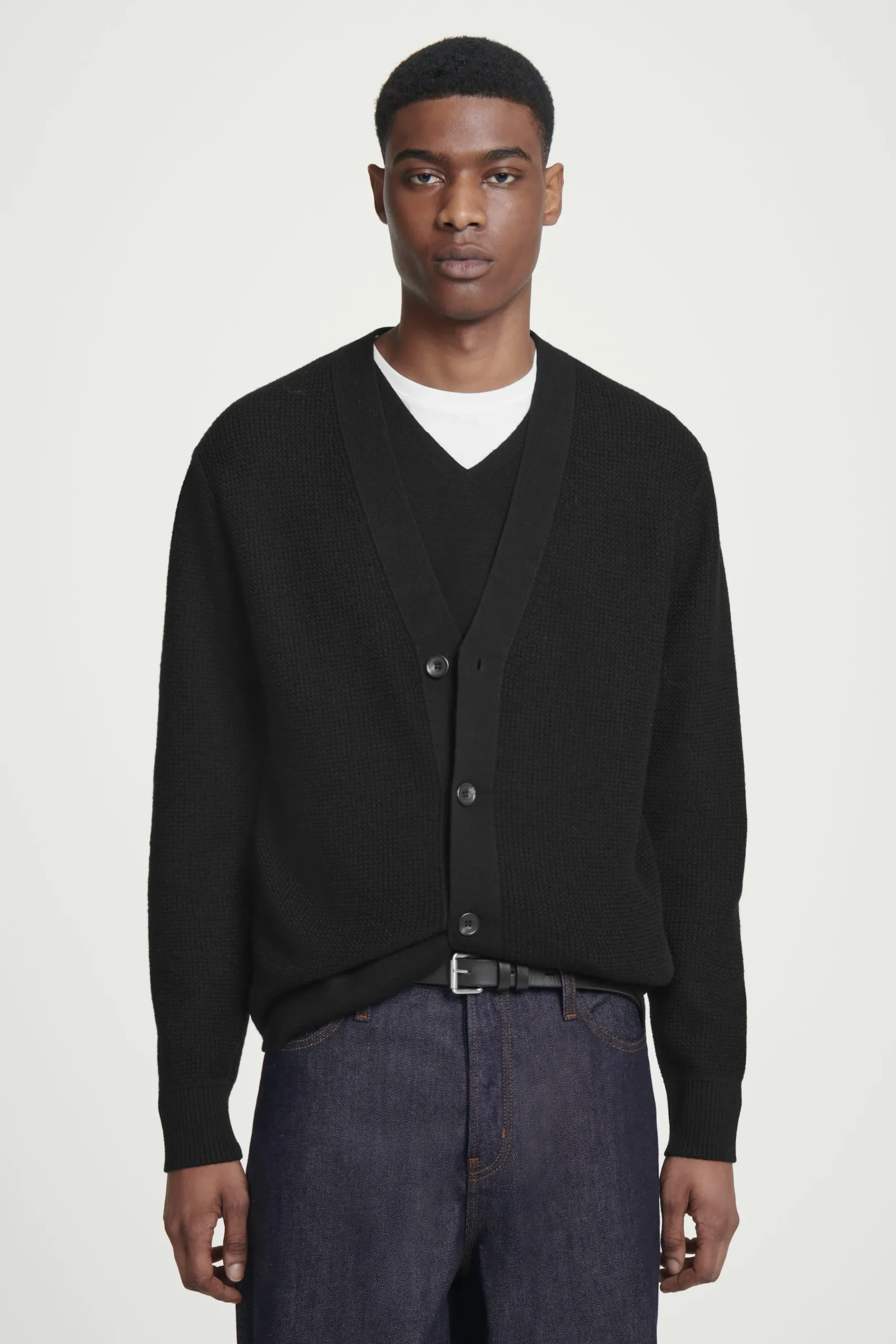 Herren COS Strickjacken | Strickmode*STRICKJACKE AUS MERINOWOLLE