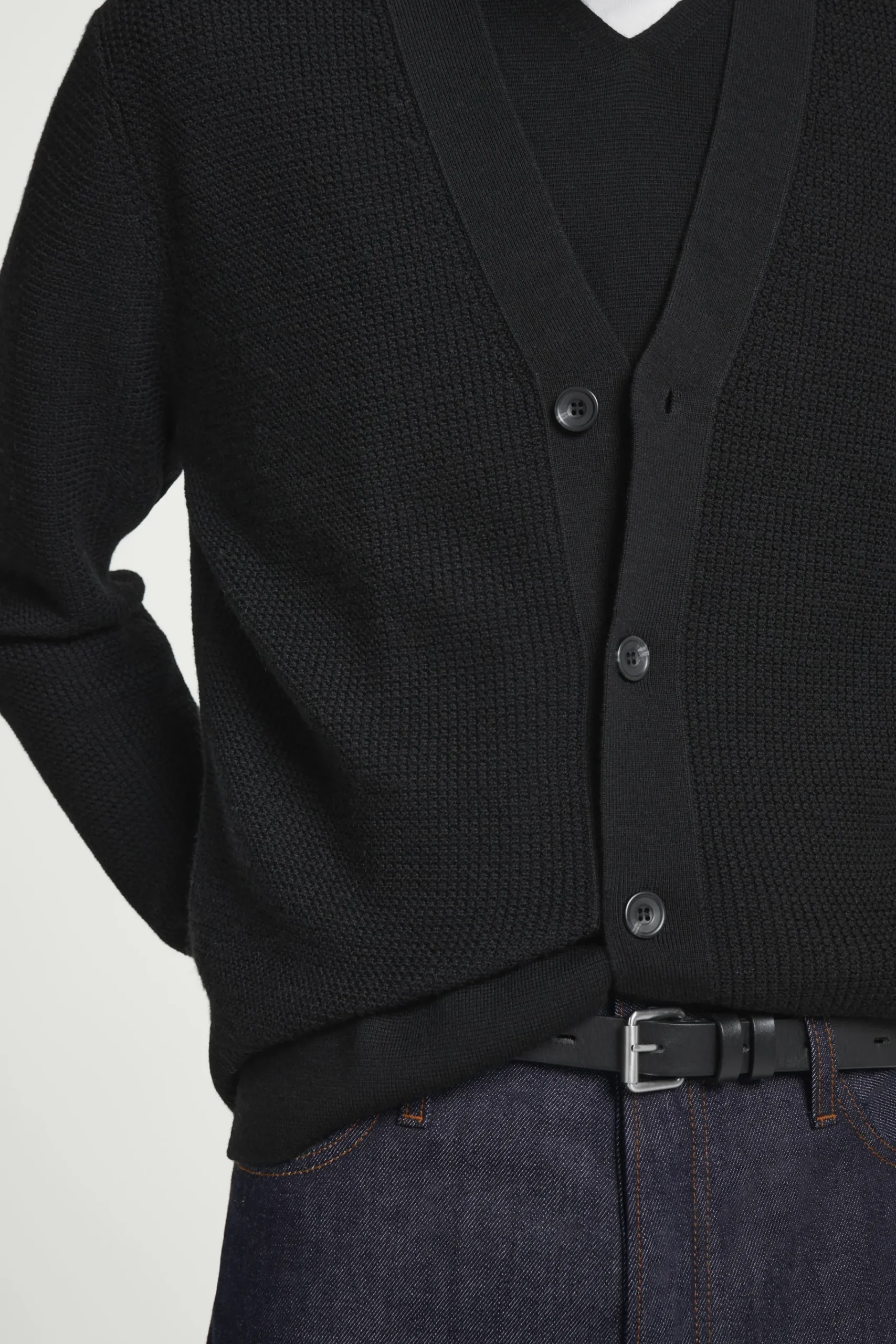 Herren COS Strickjacken | Strickmode*STRICKJACKE AUS MERINOWOLLE