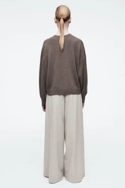 Damen COS Strickmode*STRICKJACKE AUS MERINOWOLLE MIT RUNDHALSAUSSCHNITT
