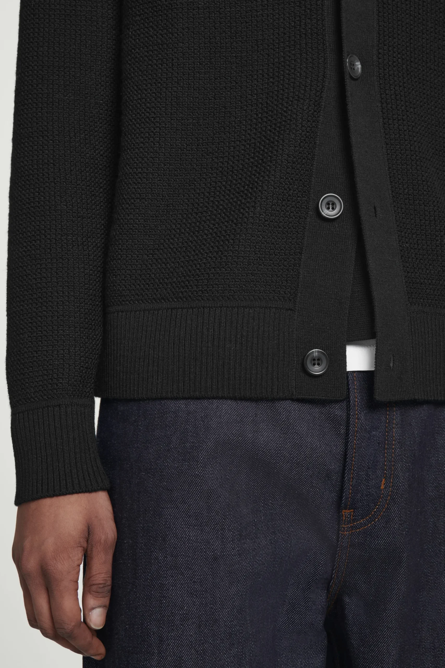 Herren COS Strickjacken | Strickmode*STRICKJACKE AUS MERINOWOLLE