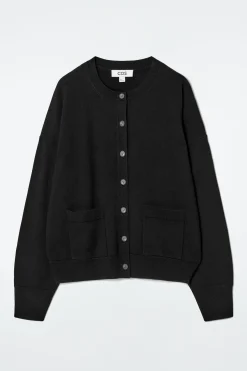 Damen COS Strickmode*STRICKJACKE AUS MERINOWOLLE MIT RUNDHALSAUSSCHNITT