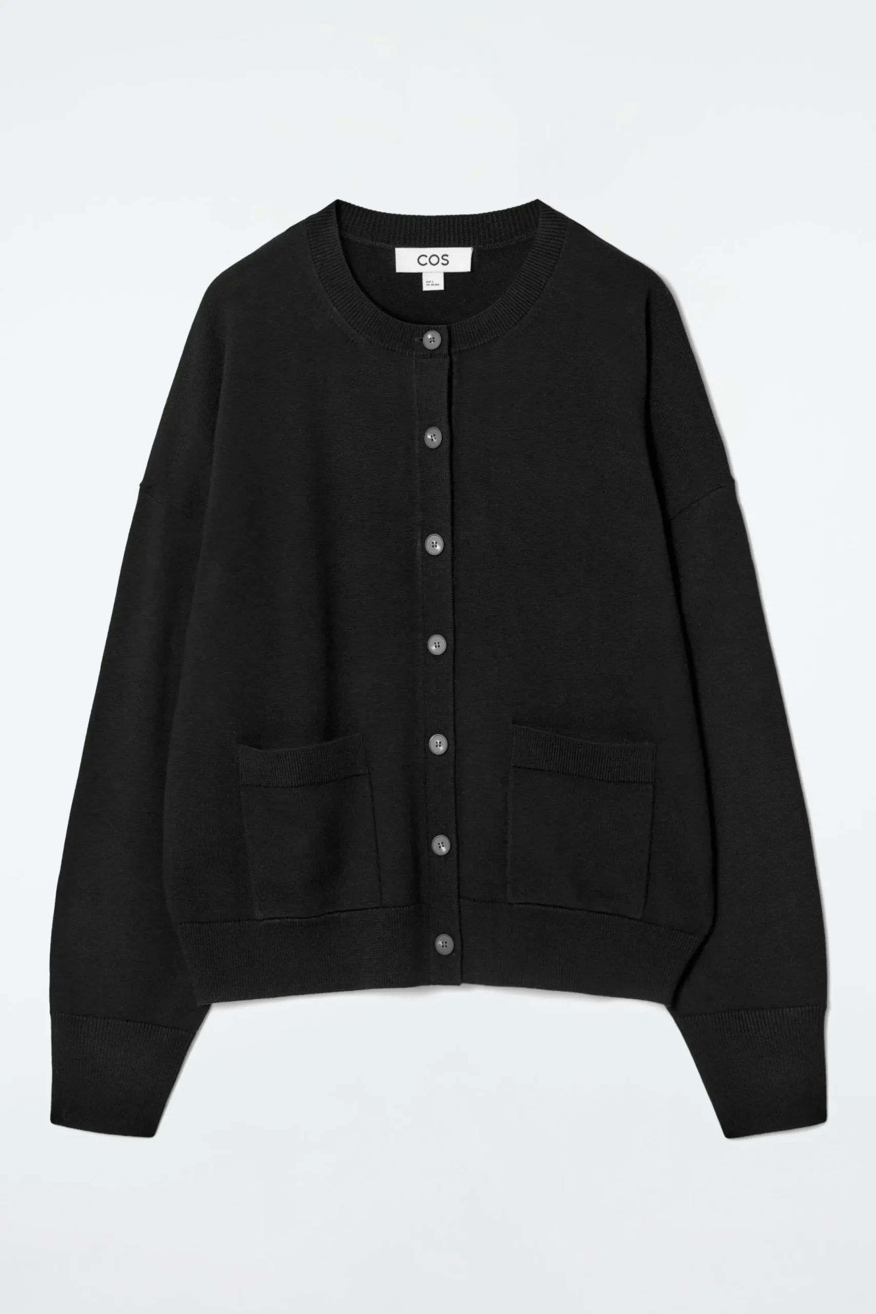 Damen COS Strickmode*STRICKJACKE AUS MERINOWOLLE MIT RUNDHALSAUSSCHNITT