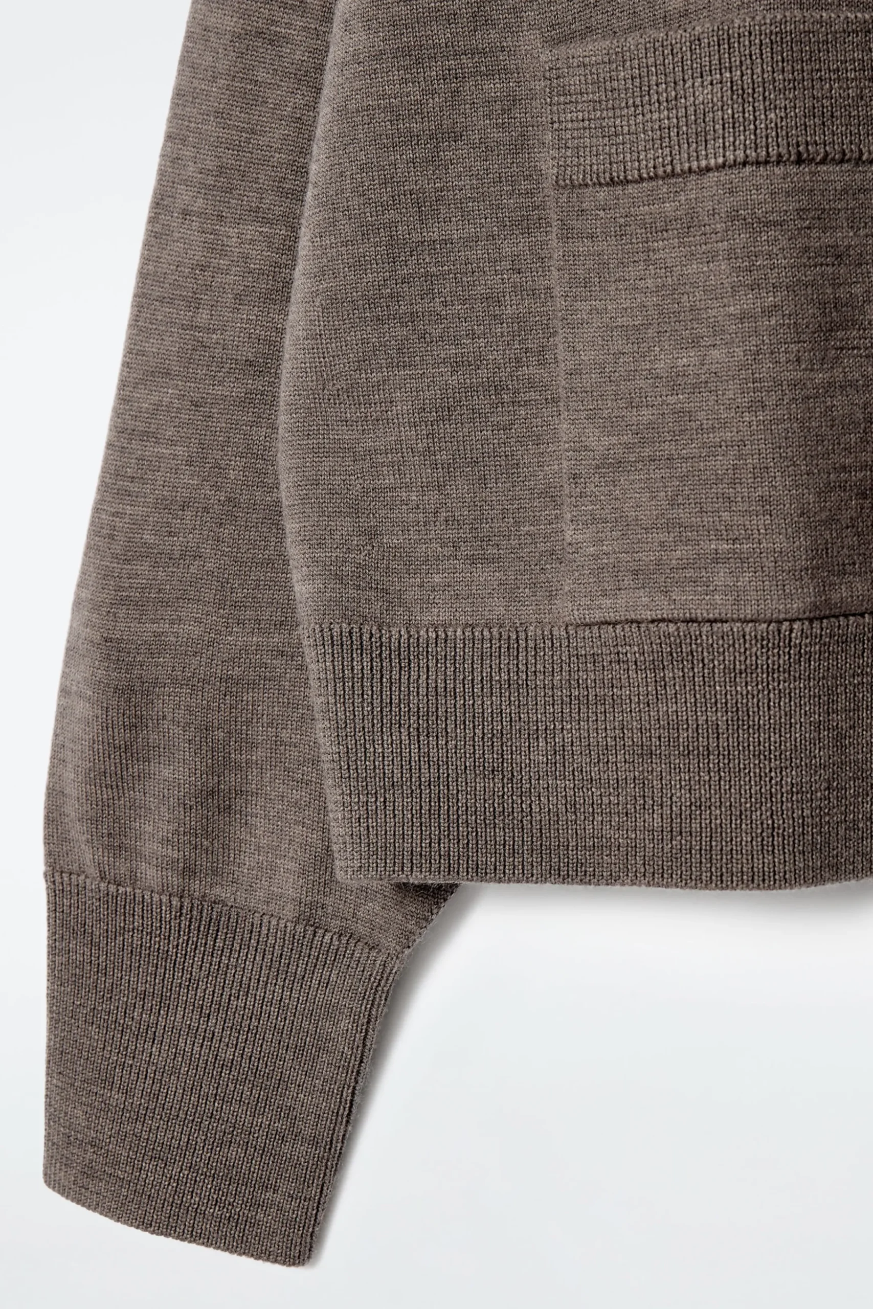 Damen COS Strickmode*STRICKJACKE AUS MERINOWOLLE MIT RUNDHALSAUSSCHNITT