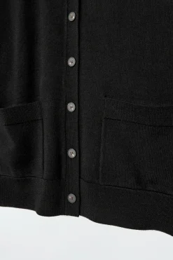 Damen COS Strickmode*STRICKJACKE AUS MERINOWOLLE MIT RUNDHALSAUSSCHNITT