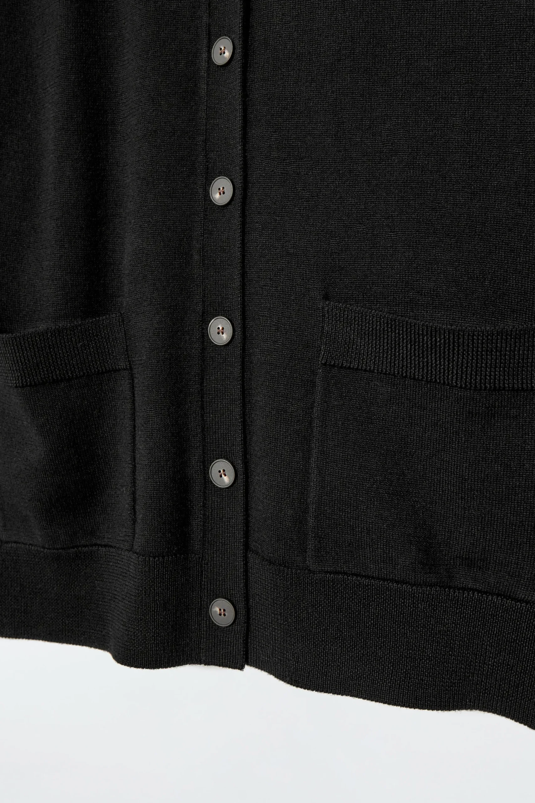 Damen COS Strickmode*STRICKJACKE AUS MERINOWOLLE MIT RUNDHALSAUSSCHNITT