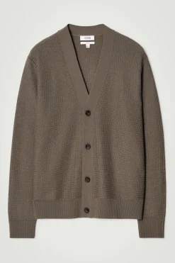 Herren COS Strickjacken | Strickmode*STRICKJACKE AUS MERINOWOLLE
