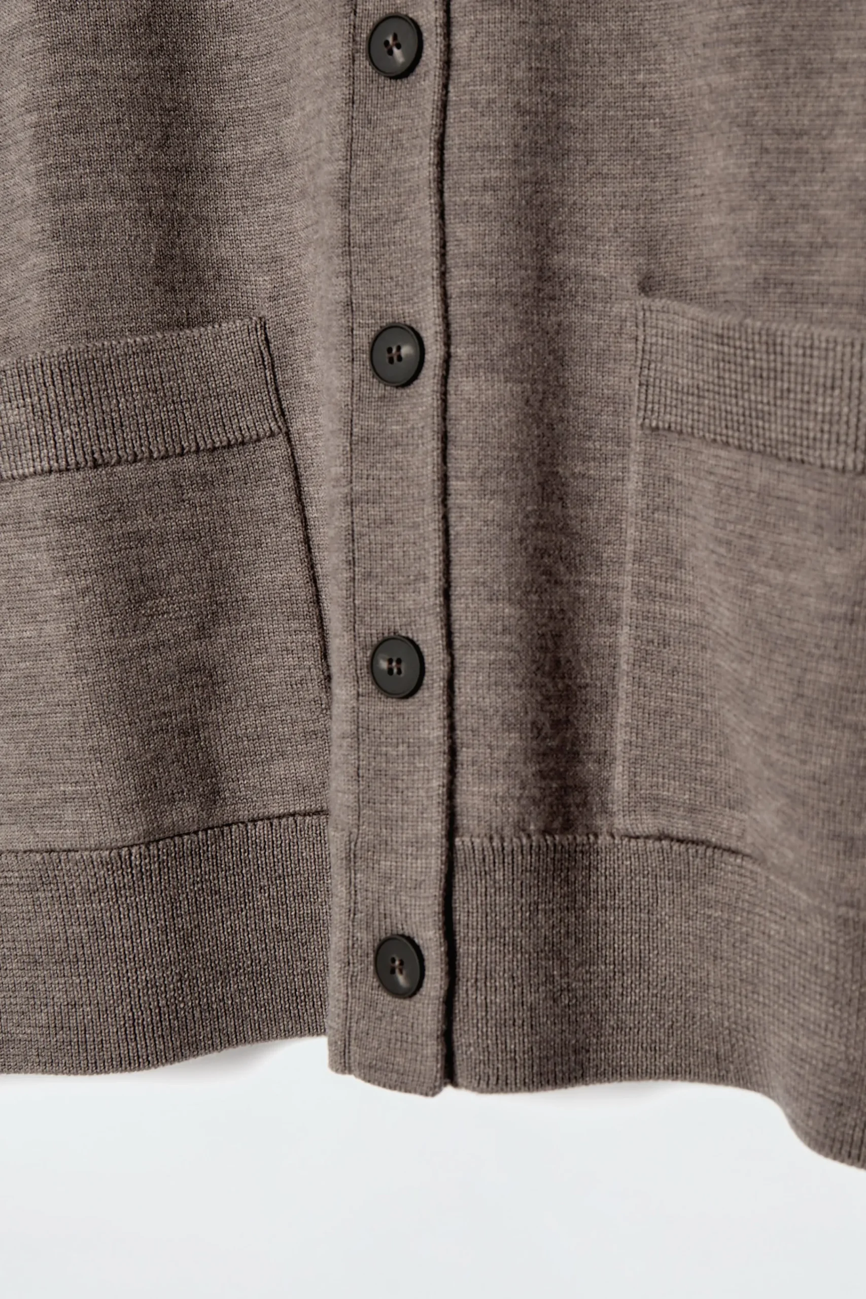 Damen COS Strickmode*STRICKJACKE AUS MERINOWOLLE MIT RUNDHALSAUSSCHNITT