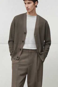 Herren COS Strickjacken | Strickmode*STRICKJACKE AUS MERINOWOLLE