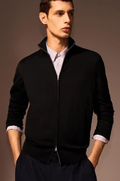 Herren COS Strickjacken | Strickmode*STRICKJACKE AUS MERINOWOLLE MIT STEHKRAGEN