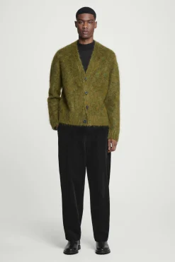 Herren COS Strickjacken | Strickmode*STRICKJACKE AUS MOHAIR-MIX MIT SPACE-DYE-FÄRBUNG
