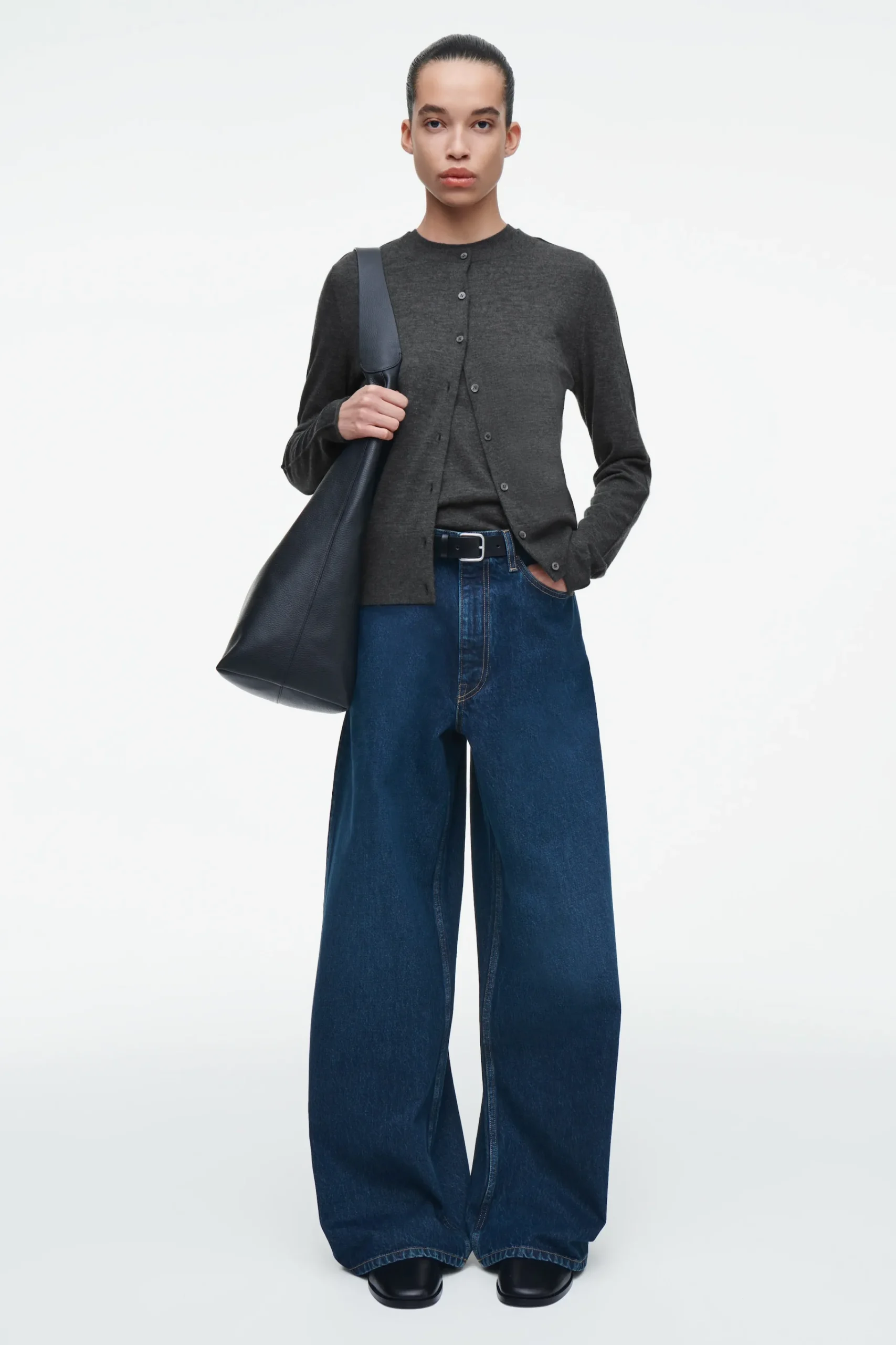 Damen COS Kaschmir | Strickmode*STRICKJACKE AUS REINEM KASCHMIR