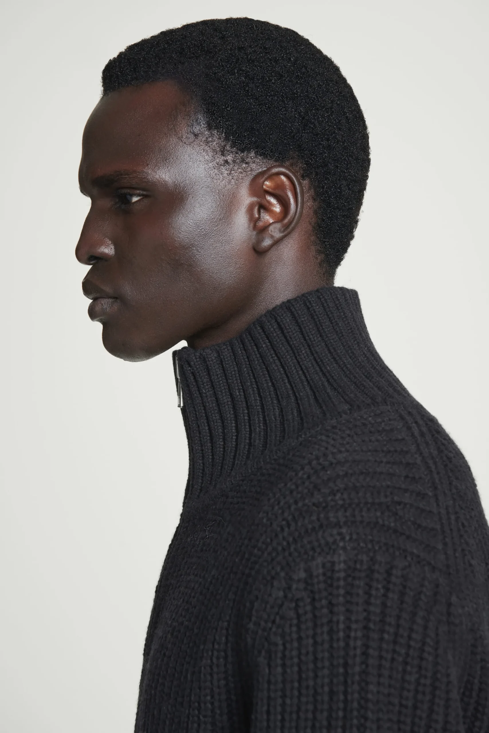 Herren COS Strickmode | Mäntel & Jacken*STRICKJACKE AUS WOLLE MIT STEHKRAGEN