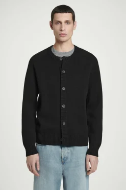 Herren COS Strickjacken | Strickmode*STRICKJACKE AUS WOLL-MIX MIT RUNDHALSAUSSCHNITT