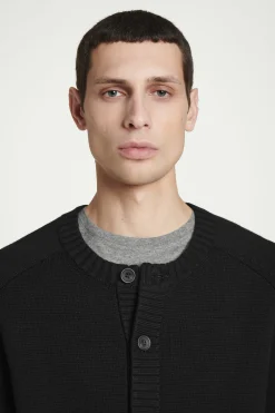 Herren COS Strickjacken | Strickmode*STRICKJACKE AUS WOLL-MIX MIT RUNDHALSAUSSCHNITT