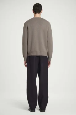 Herren COS Strickmode | Strickjacken*STRICKJACKE AUS WOLL-MIX MIT RUNDHALSAUSSCHNITT