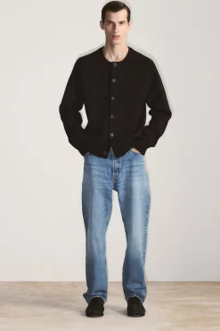 Herren COS Strickjacken | Strickmode*STRICKJACKE AUS WOLL-MIX MIT RUNDHALSAUSSCHNITT