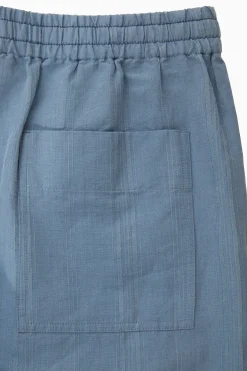 Herren COS Hosen*STRUKTURIERTE LEINENHOSE MIT GERADEM BEIN