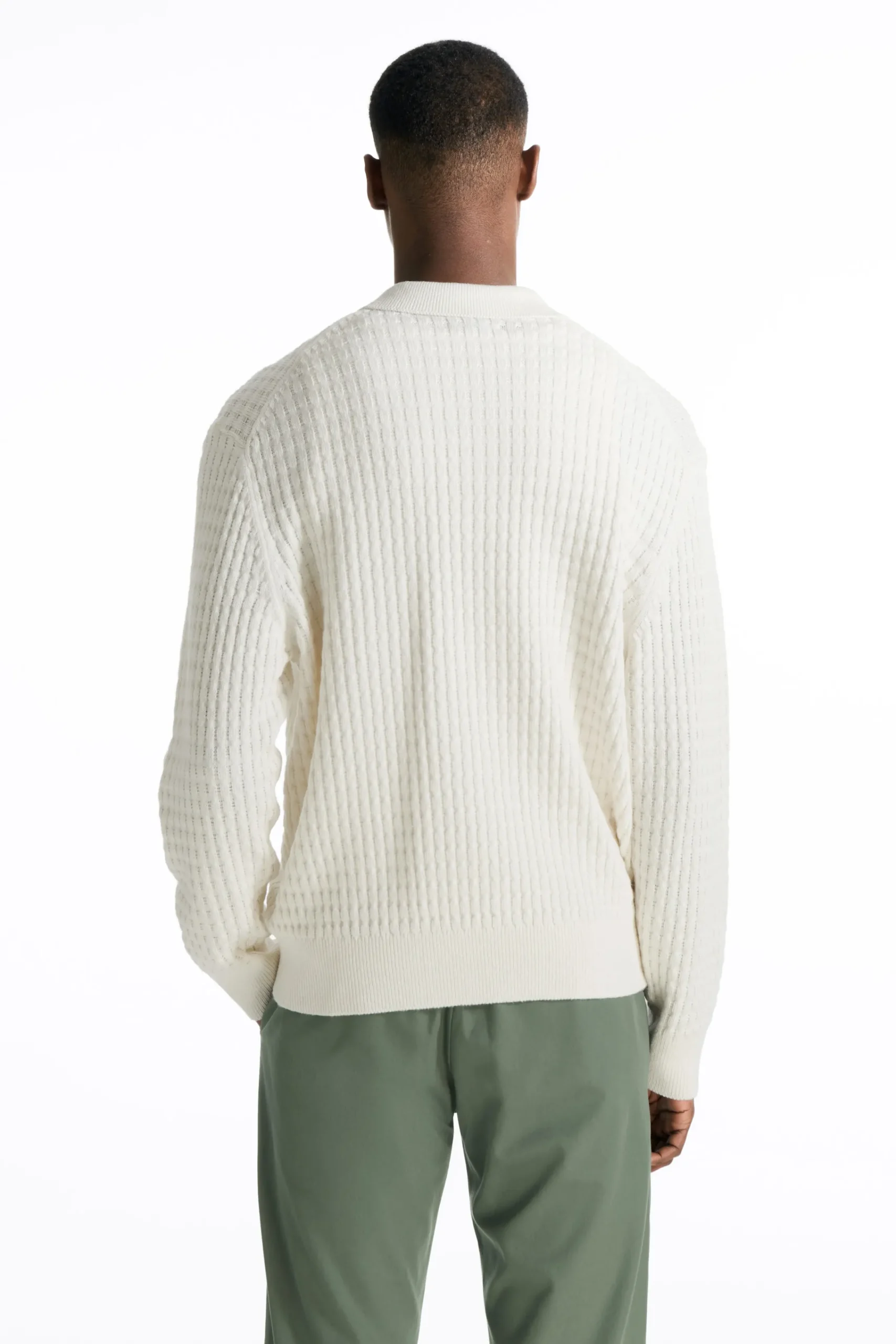 Herren COS Poloshirts | Strickmode*STRUKTURIERTES POLOSHIRT AUS STRICK