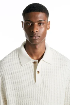 Herren COS Poloshirts | Strickmode*STRUKTURIERTES POLOSHIRT AUS STRICK