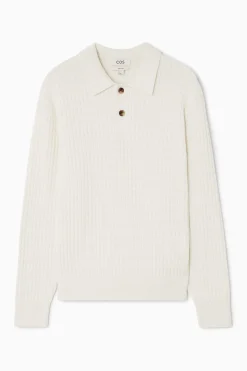 Herren COS Poloshirts | Strickmode*STRUKTURIERTES POLOSHIRT AUS STRICK