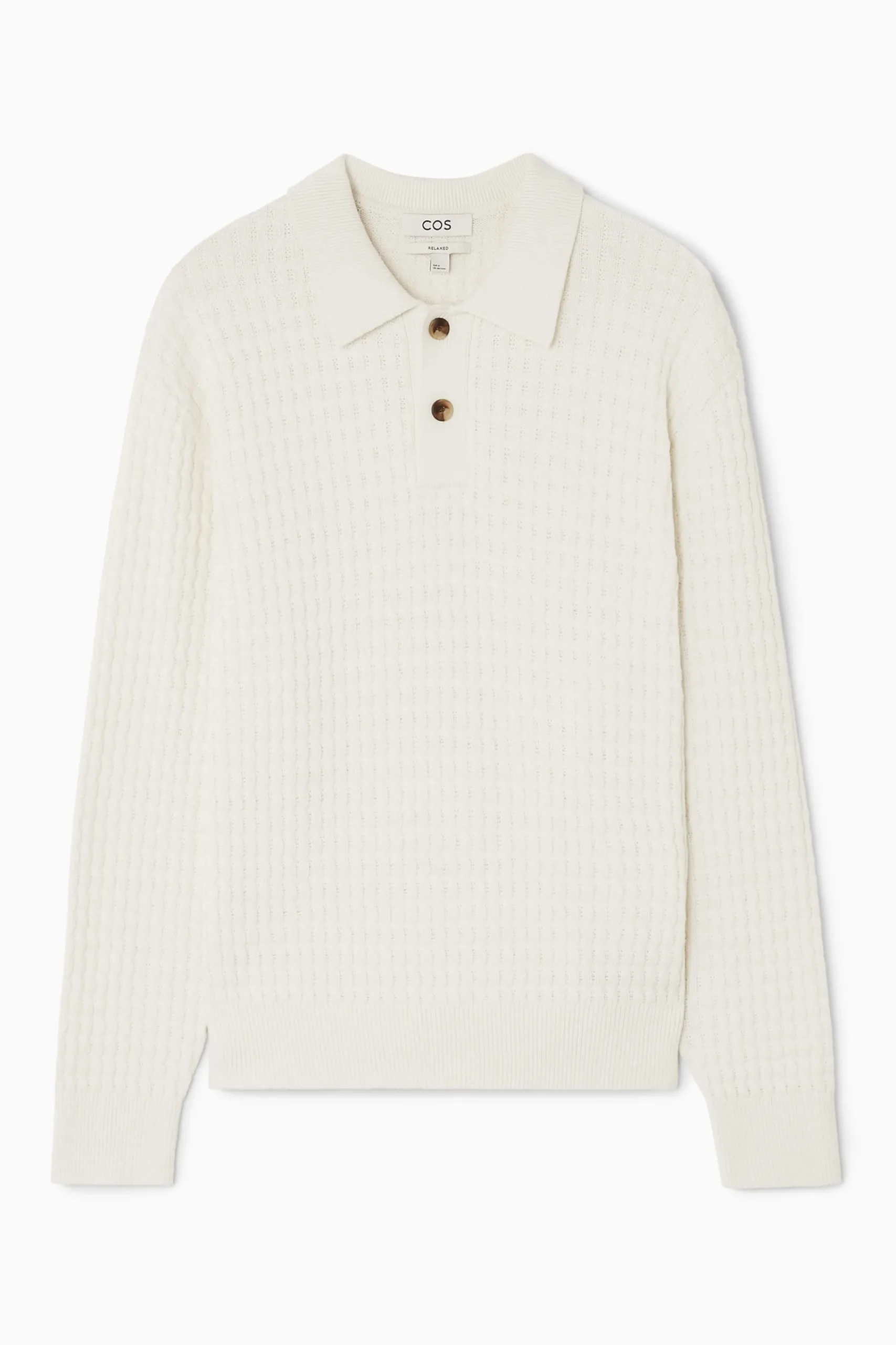 Herren COS Poloshirts | Strickmode*STRUKTURIERTES POLOSHIRT AUS STRICK
